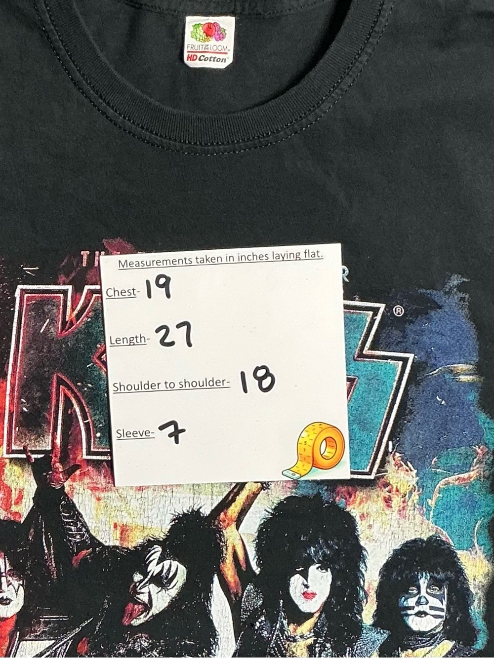 KISS Concert Tee End of the Road 2020 World Tour Black Graphic Tour T-Shirt - Picture 4 of 12